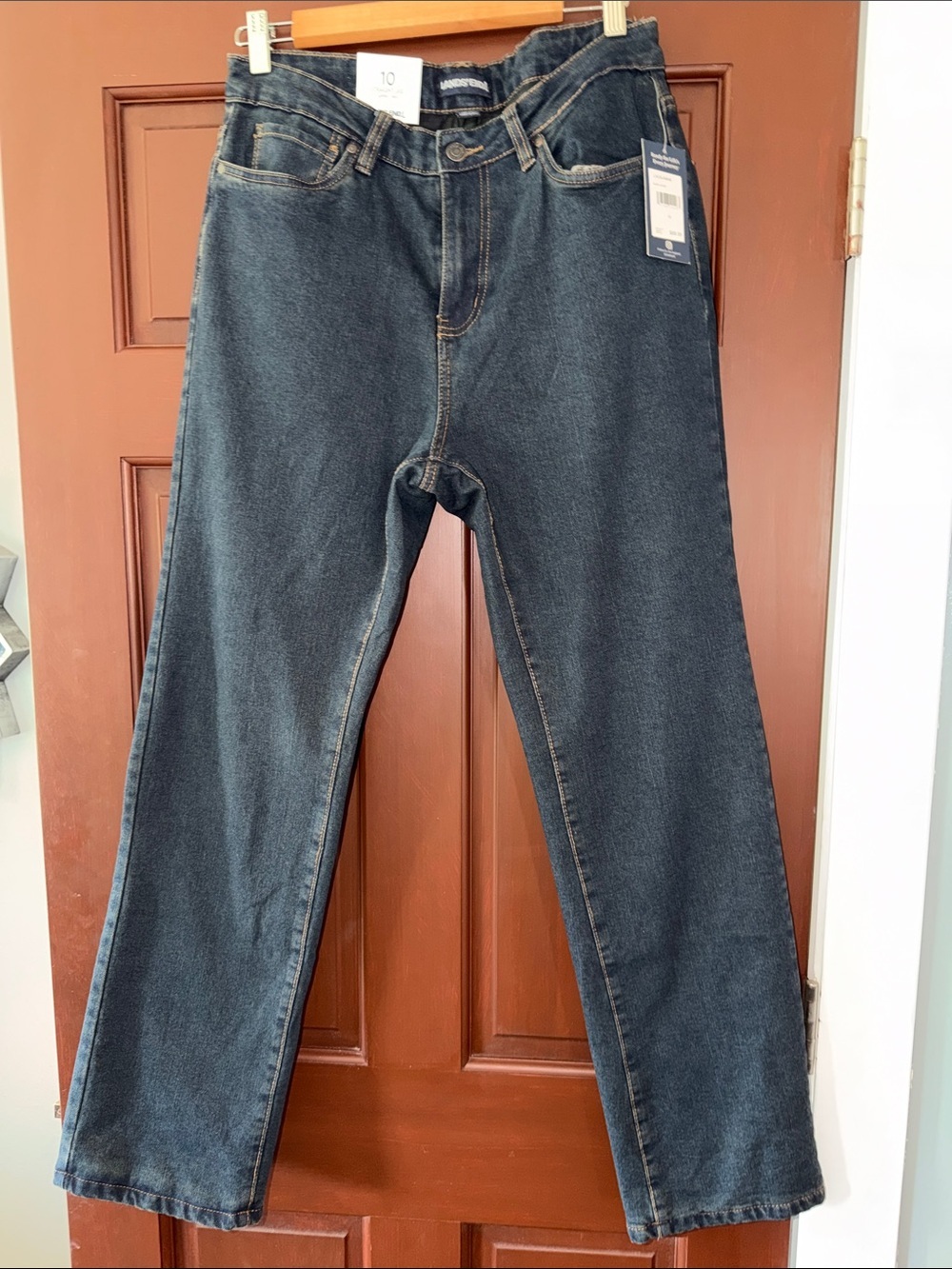 Lands' End Dark Wash Flannel Lined  Jeans